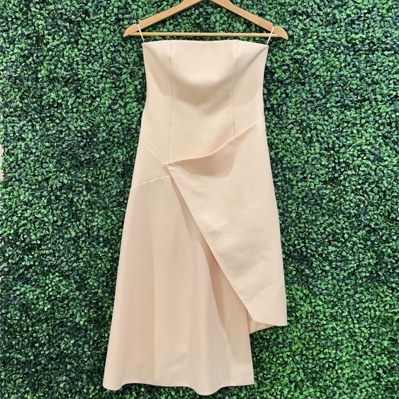 Nicholas Bonded Crepe Front Wrap Dress - Picture 2 of 7